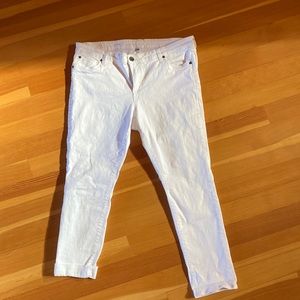 Kut from the Kloth white boyfriend jeans